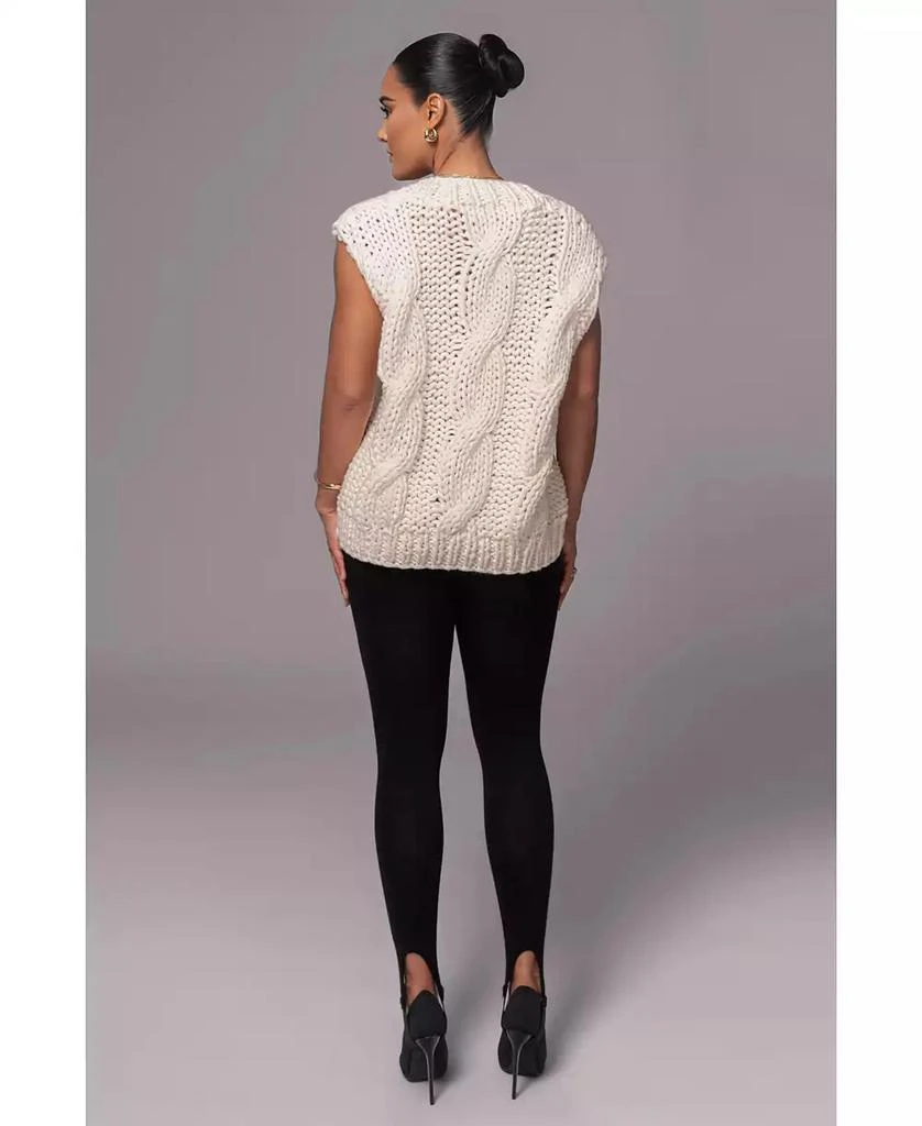 JLUXLABEL Women's Mari Cable Knit Vest 9