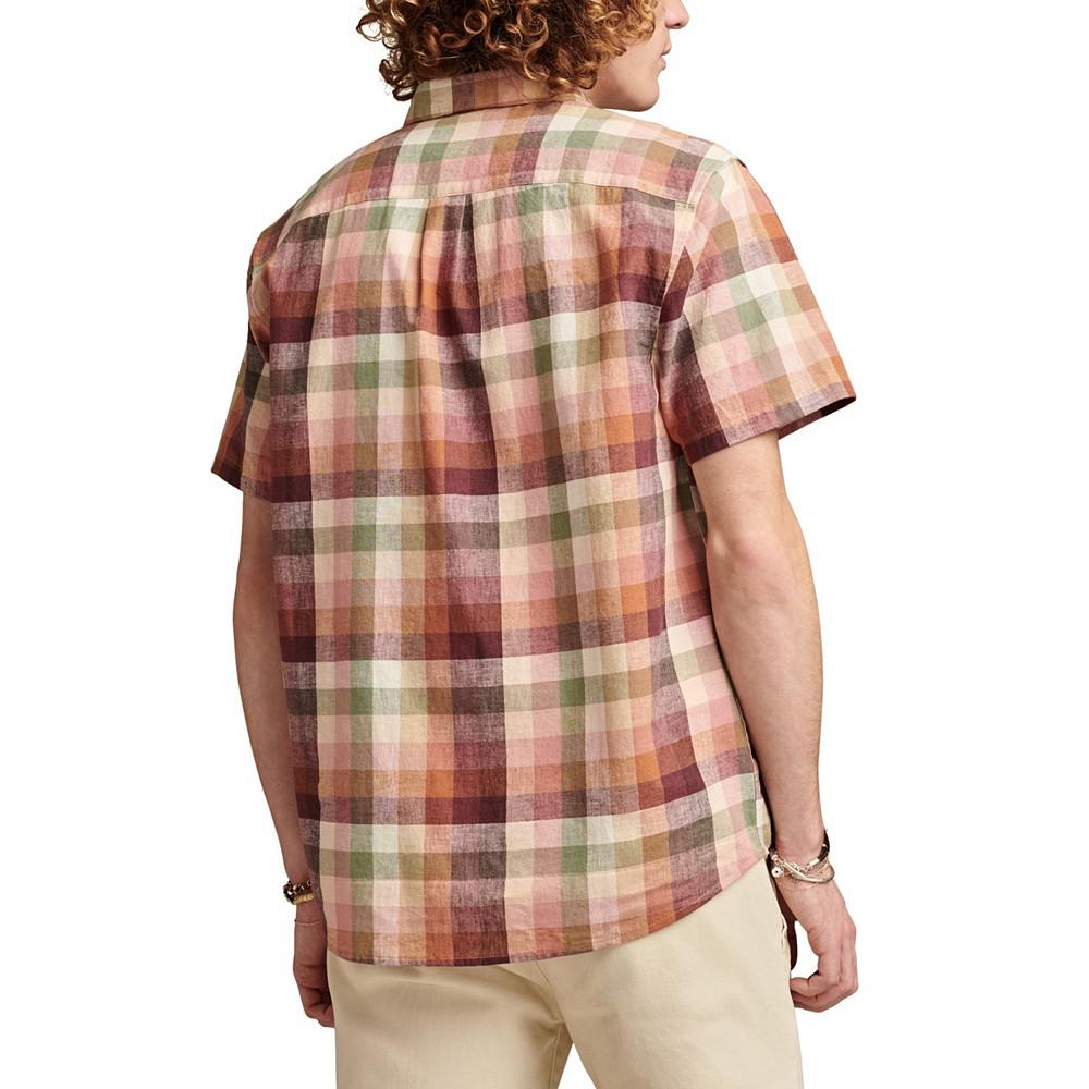 Lucky Brand Men's Multi Plaid San Gabriel Short Sleeve Shirt