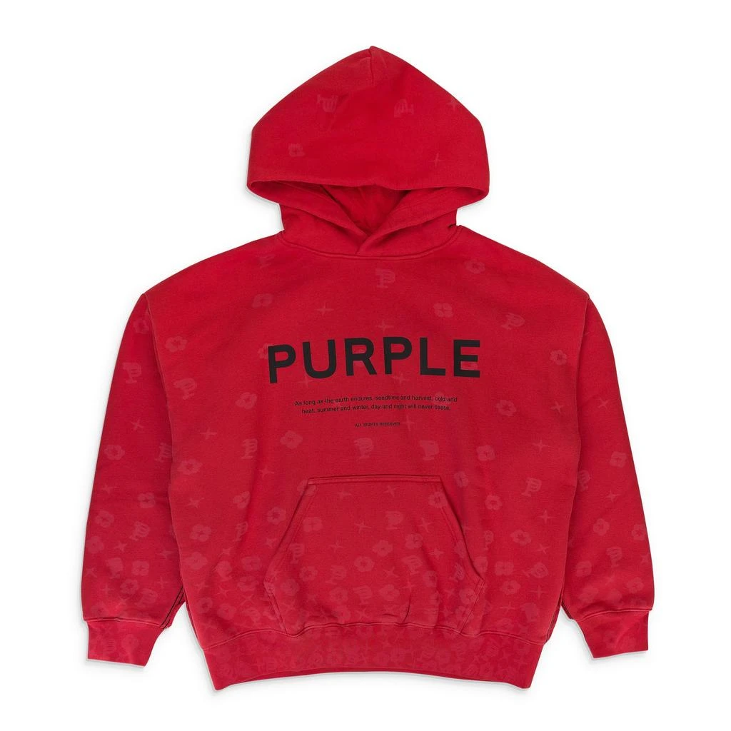 Purple Brand HEAVY FLEECE HOODY RED RED HOODIES & SWEATSHIRTS 2