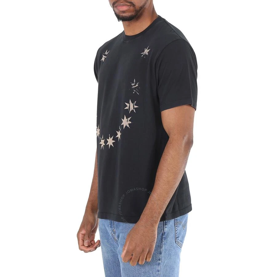 424 Men's Star Print T-Shirt in Black 3