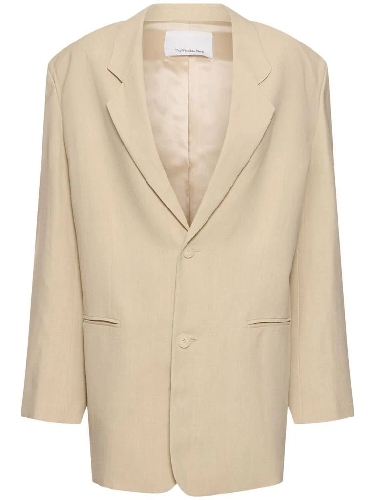 The Frankie Shop Aiden Linen & Viscose Blazer 1