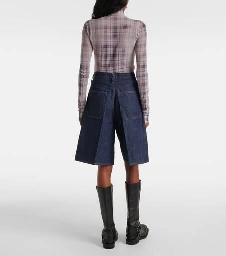 AGOLDE Nolan high-rise denim Bermuda shorts 3