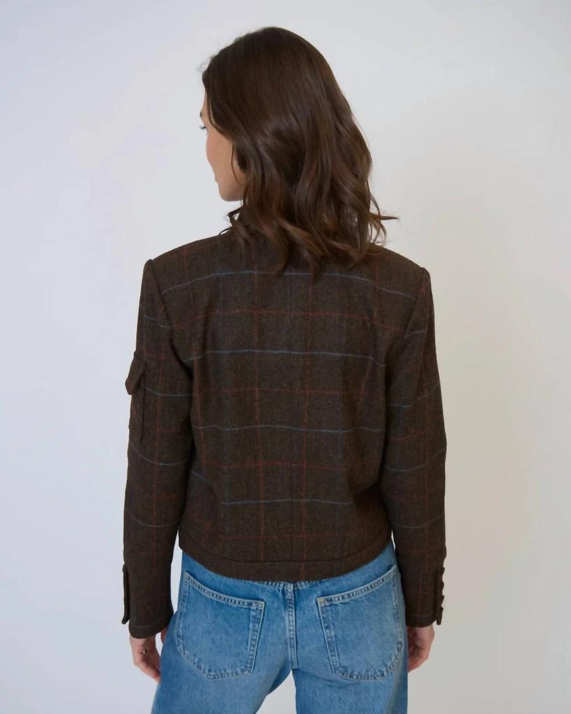 Central Park West Central Park West - Eden Plaid Military Jacket 3