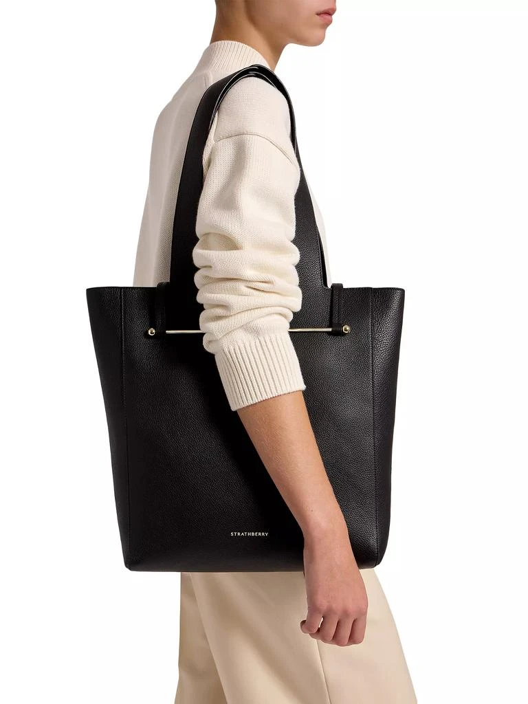 Strathberry Melody Grain Leather Tote Bag 3