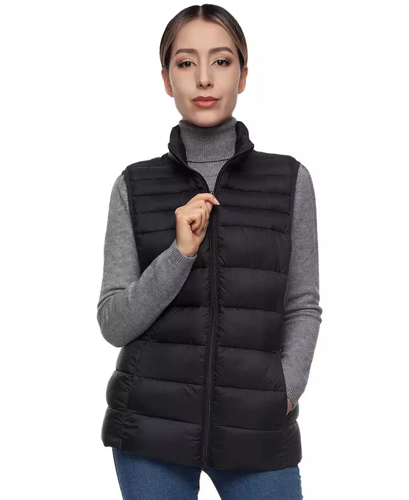 Rokka&Rolla Women's Lightweight Puffer Vest 1