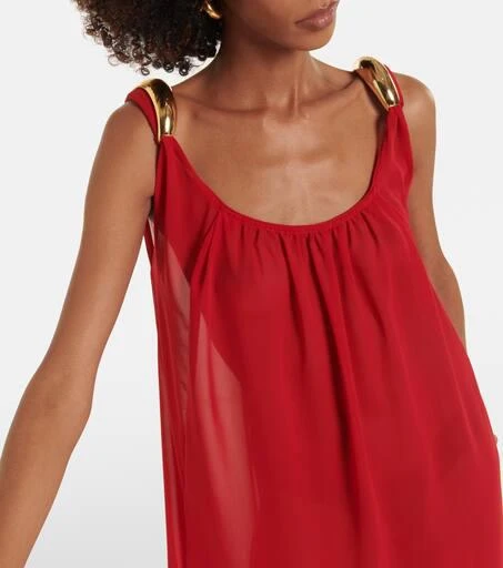 Adriana Degreas Holiday open-back chiffon maxi dress 4