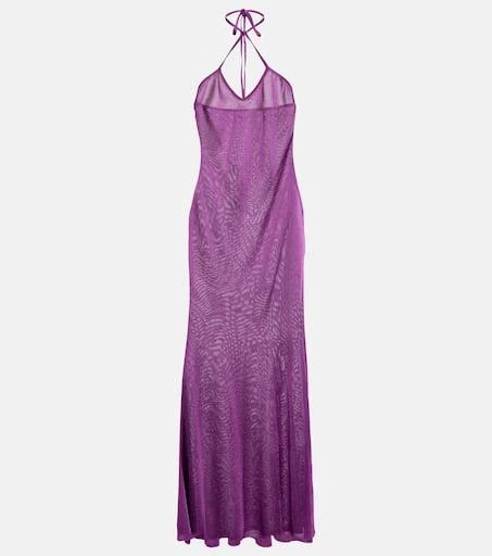 Tom Ford Halterneck jersey maxi dress 1