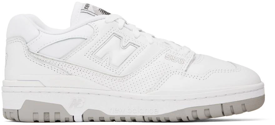 New Balance White 550 Sneakers 1