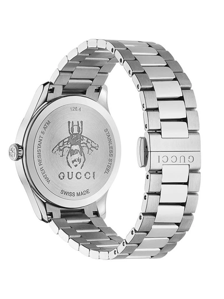 Gucci G-Timeless Collection Bee Stainless Steel Chronograph Watch 2