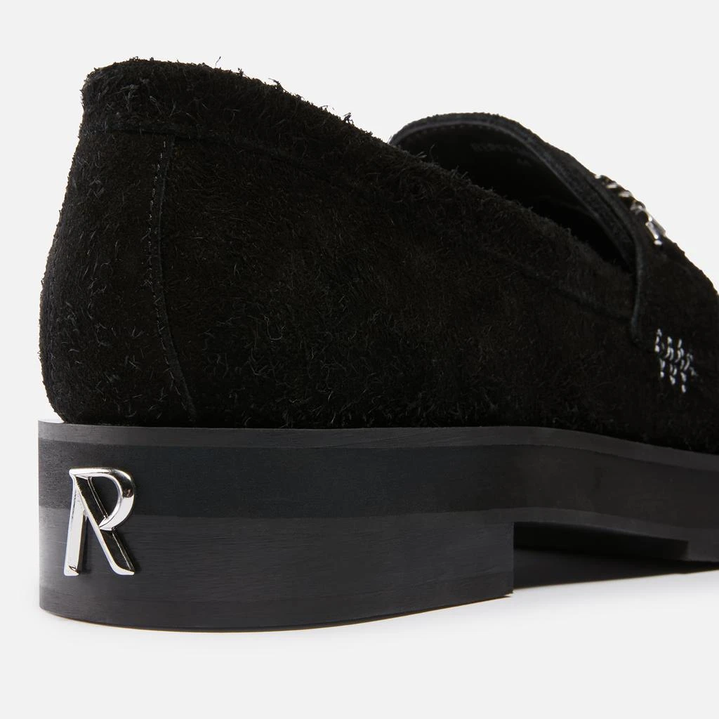 REPRESENT REPRESENT Chain-Embellished Suede Loafers 4