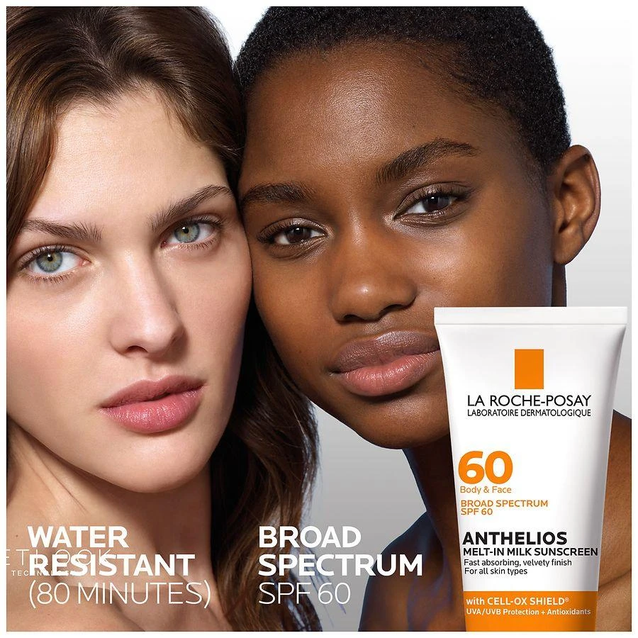 La Roche-Posay Anthelios Melt-In Milk Oxybenzone Free Sunscreen for Body
Face, SPF 60 3