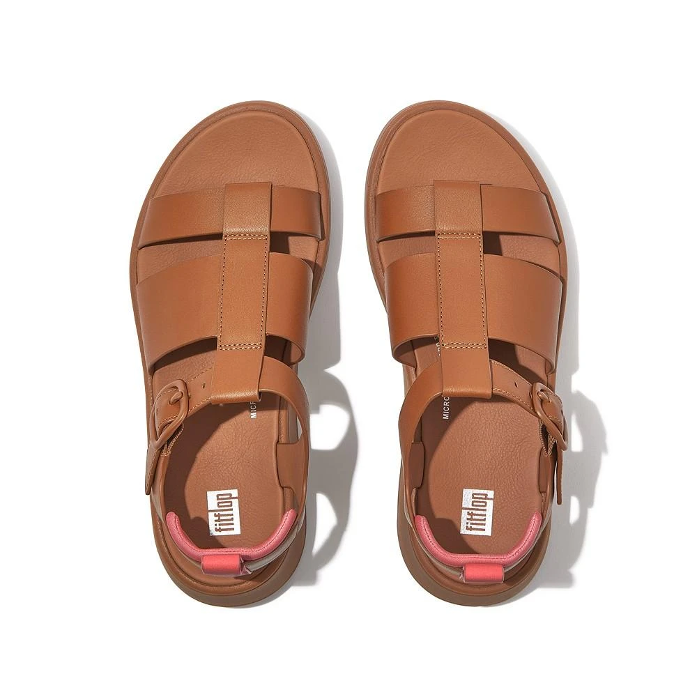FitFlop Women's F-Mode Leather Flatform Fisherman Sandals 8