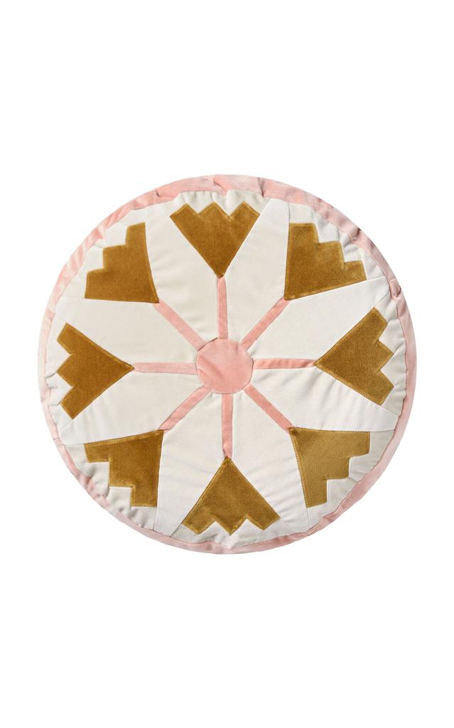 Christina Lundsteen Christina Lundsteen - Daisy Cotton Velvet Cushion - Multi - Moda Operandi