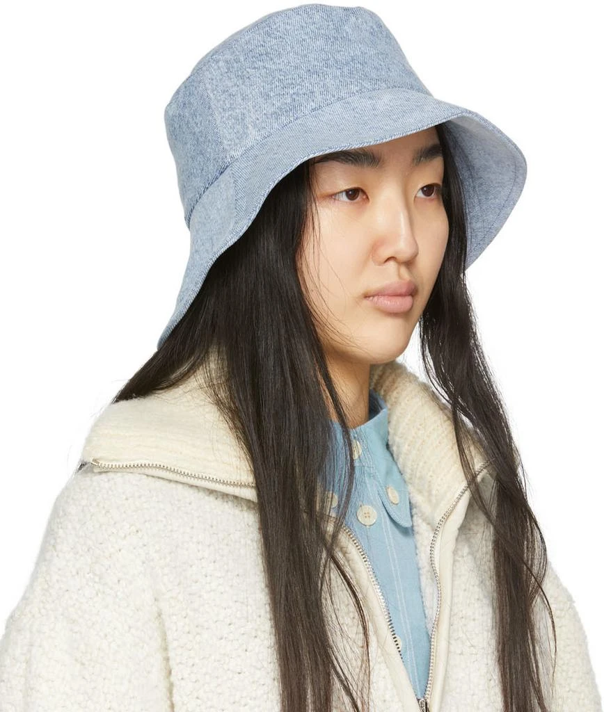 Isabel Marant Blue Denim Loiena Bucket Hat 2