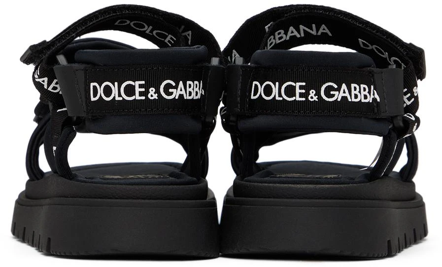 Dolce & Gabbana Kids Black Gros-Grain Sandals 2