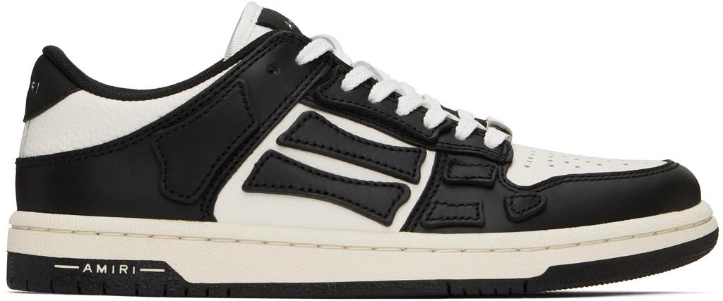 AMIRI White & Black Skel-Top Low Sneakers 1