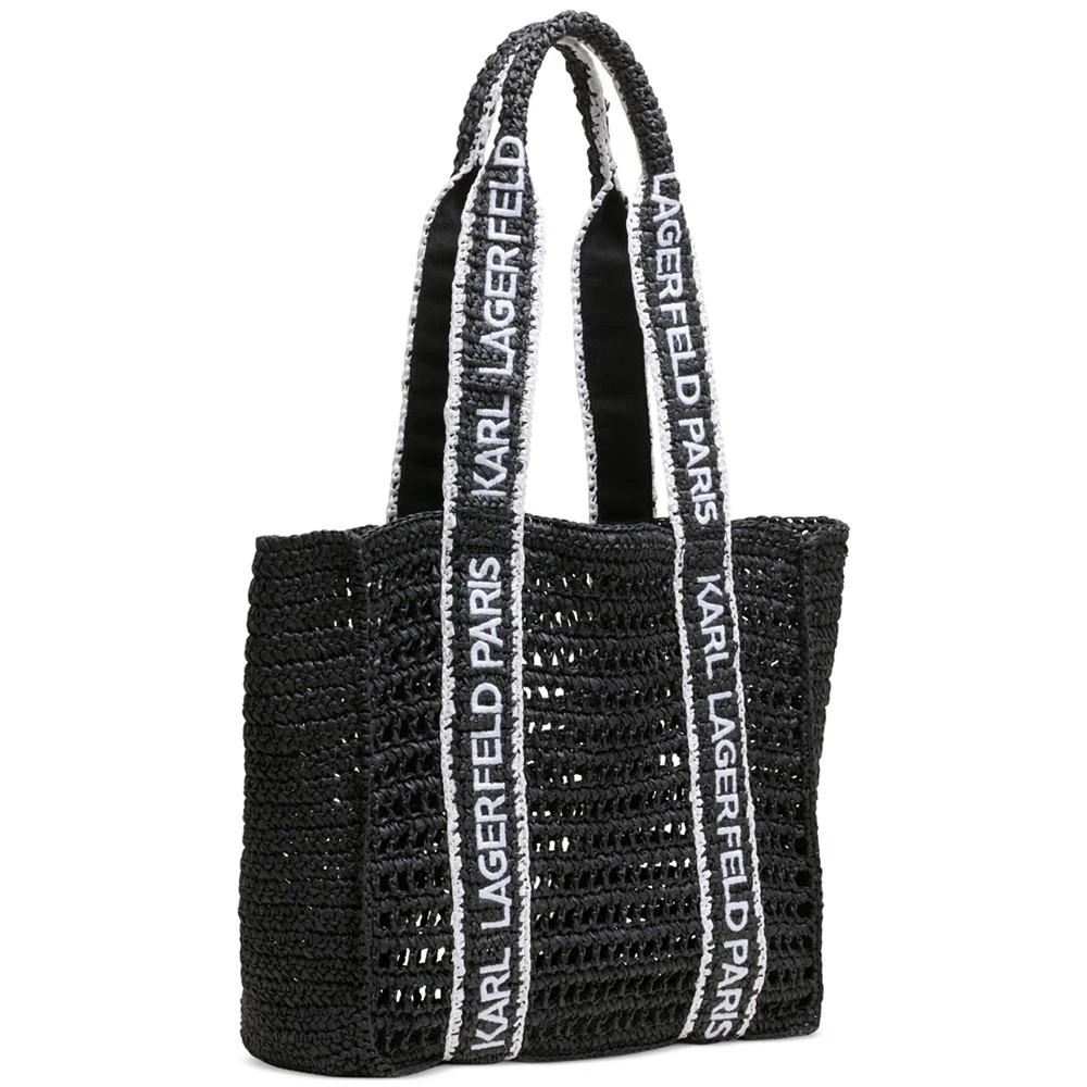 Karl Lagerfeld Paris Antibes Woven Straw Large Tote 4