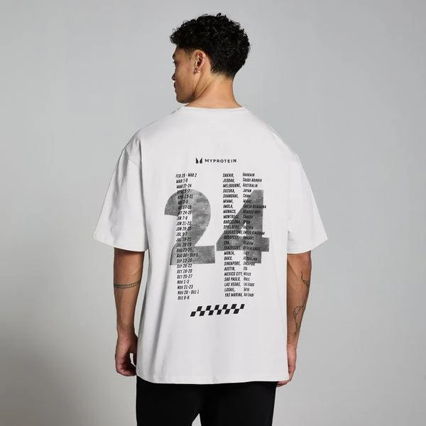 Myprotein MP Men's Race Day Graphic T-Shirt - Natural Cream 1