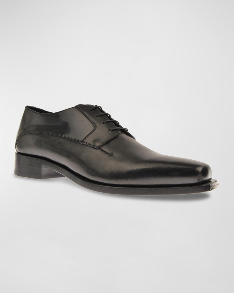 Costume National Men's Square Toe Leather Oxfords