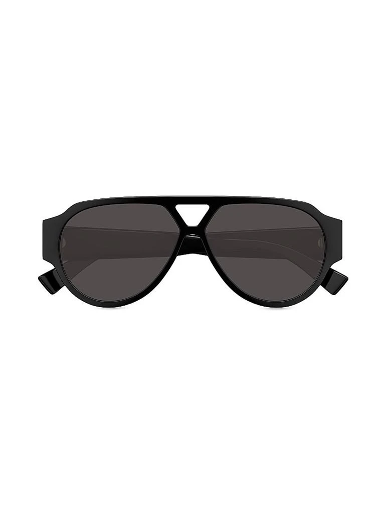 Bottega Veneta Bold Triangle Stud 59MM Pilot Sunglasses 2