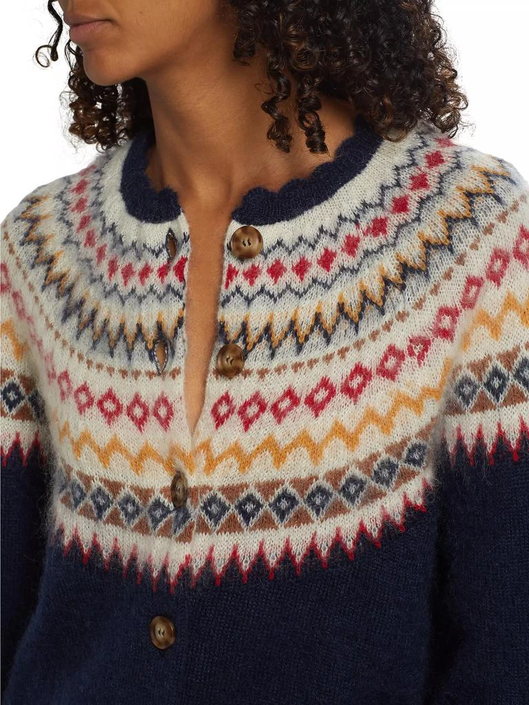 DÔEN Amble Fair Isle-Inspired Mohair-Blend Cardigan 6