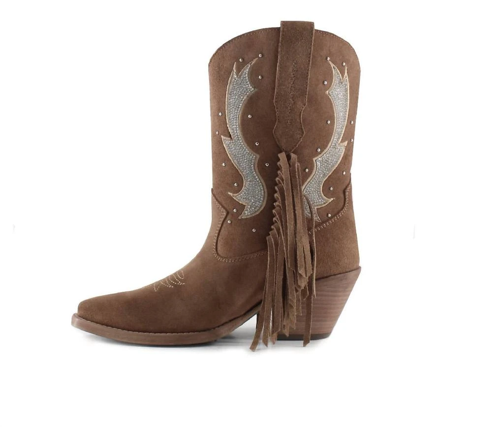 Buck & Brana Women’S Morgan Western Leather Boots In Camel 3