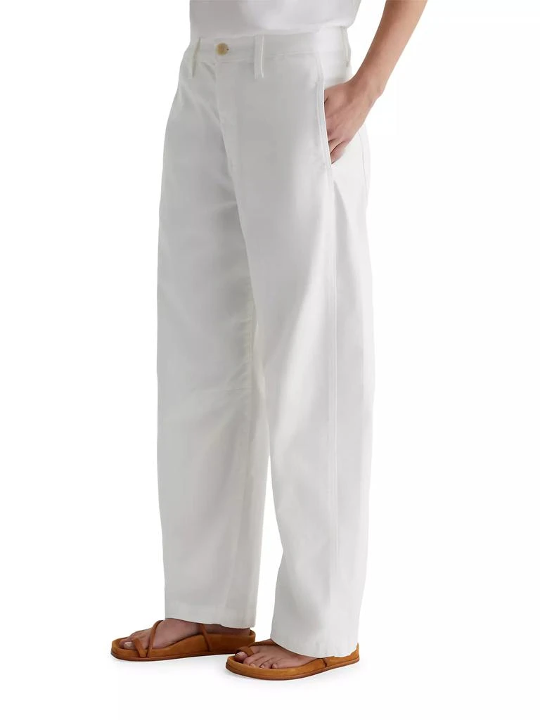 AG Jeans Fiona Twill Straight-Leg Pants 3