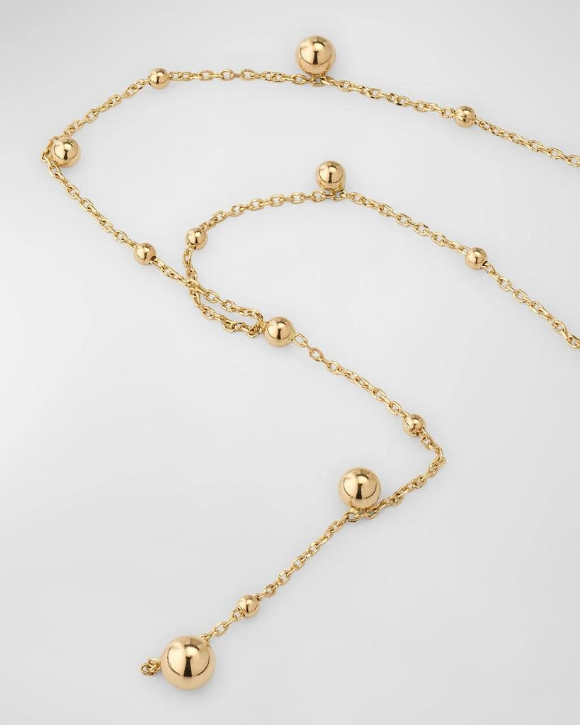 POPPY FINCH 14K Yellow Gold Bubble Lariat Necklace 3