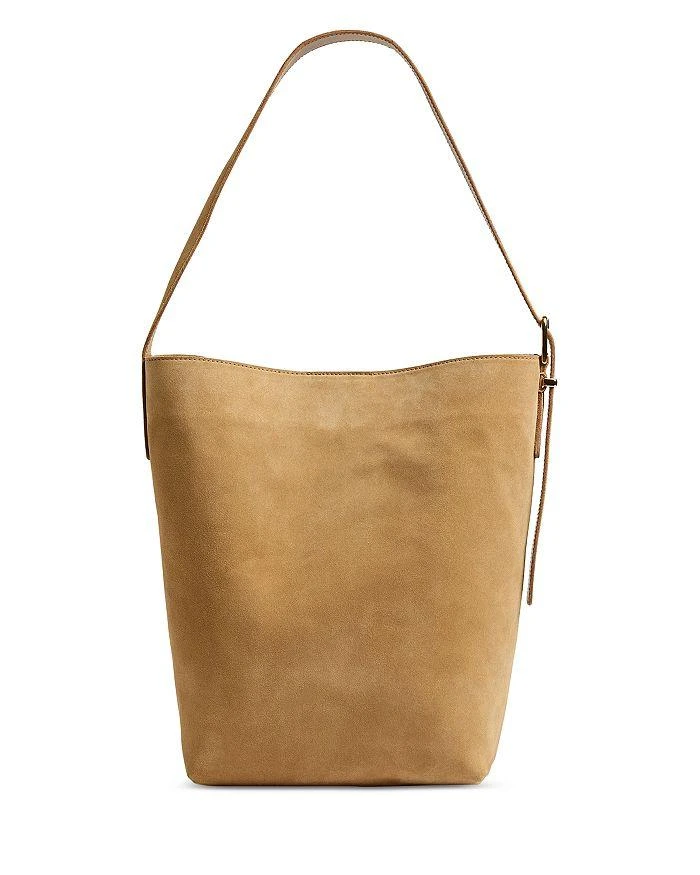 Madewell The Essential Bucket Tote in Suede 1