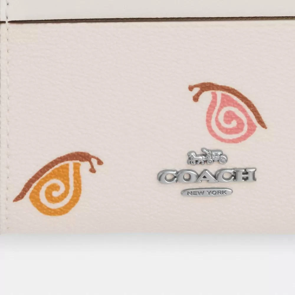 Coach Mini Skinny Id Case With Snail Print 3