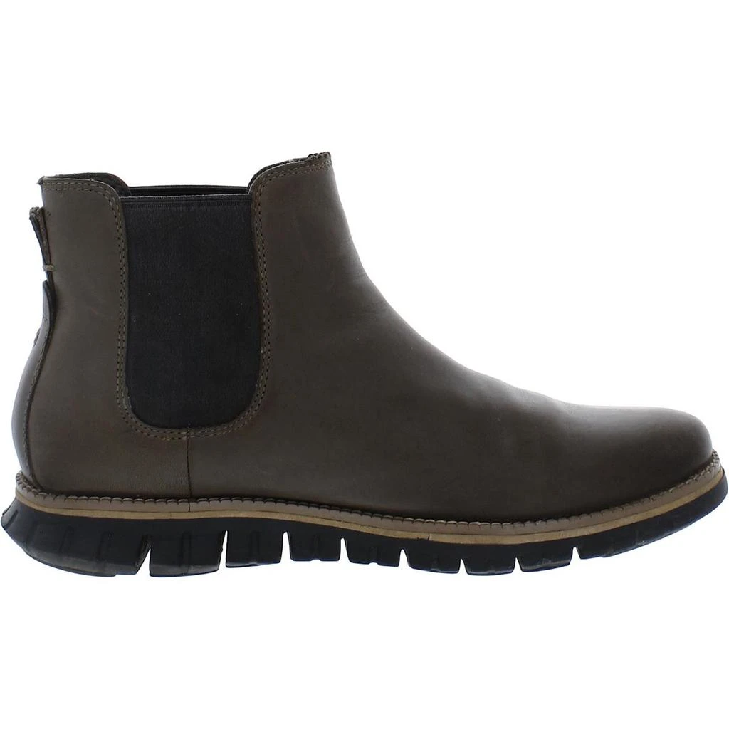 ZeroGrand Cole Haan Mens Leather Pull On Chelsea Boots 2