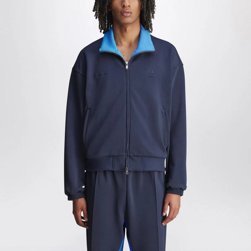 Adidas Navy blue zip hoodie 1