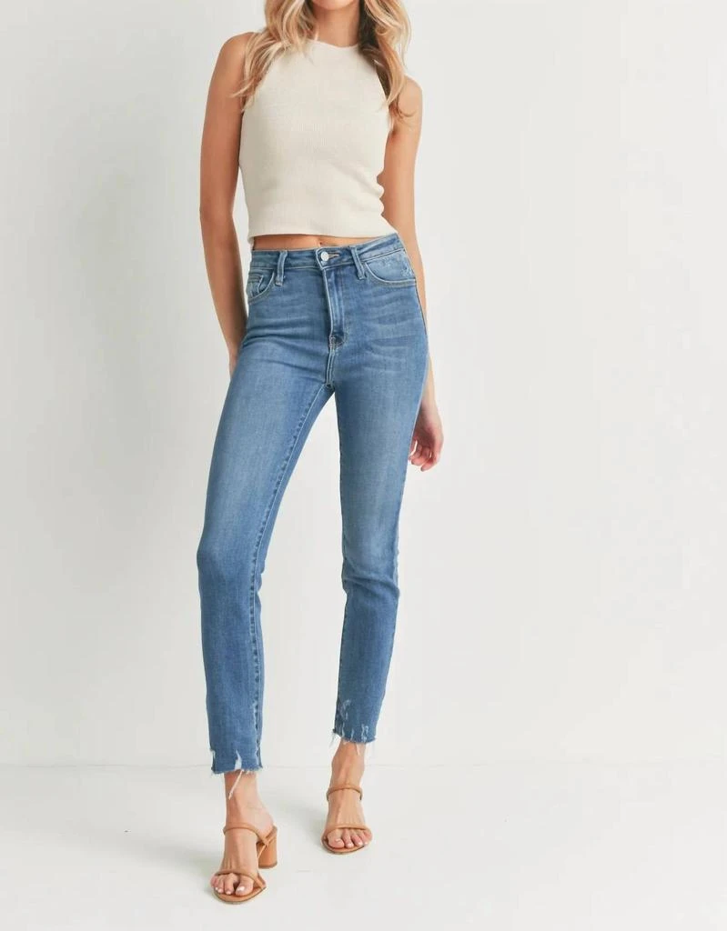JUST BLACK DENIM Jenny Jeans In Medium Denim 1