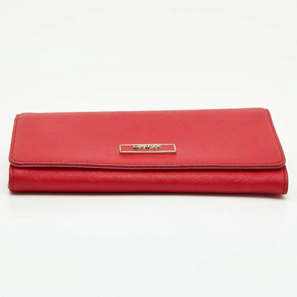 DKNY DKNY Red Leather Flap Continental Wallet 6