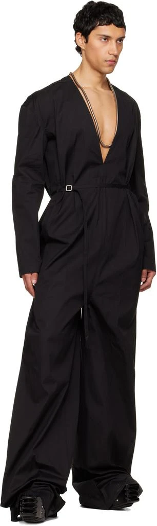 Rick Owens Black Temple LS Long Jumpsuit 4