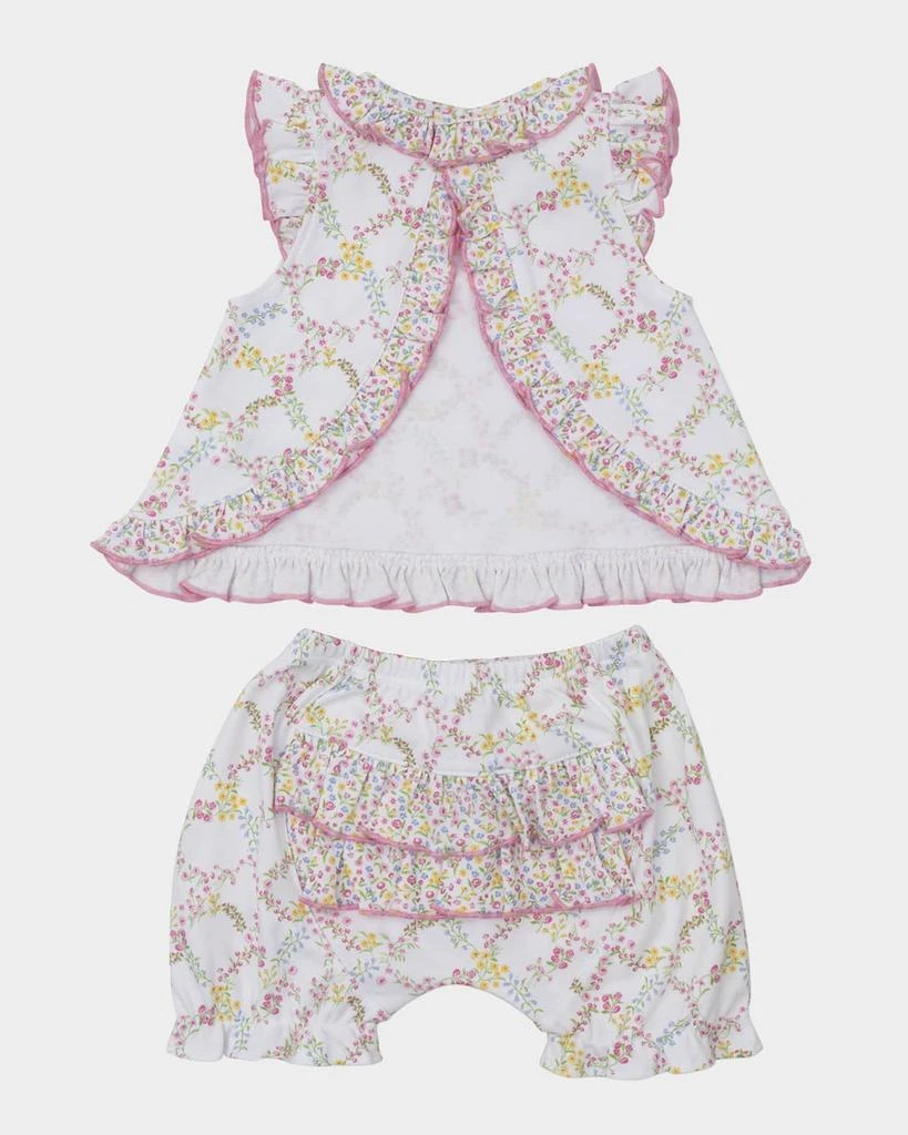 Kissy Kissy Girl's Garden Trellis Sunsuit Set Mix, Size 0M-9M 2