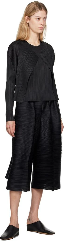 Pleats Please Black Thicker Bounce Trousers 4
