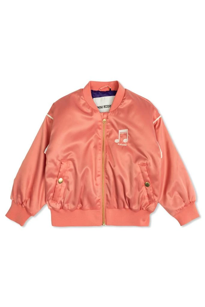 Mini Rodini Mini Rodini Note Satin Baseball Jacket 1