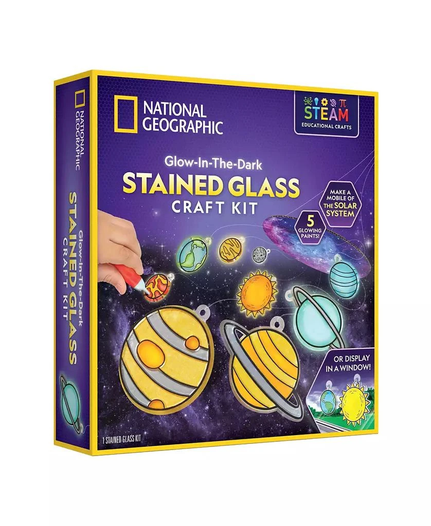 National Geographic Stained Glass Solar System Craft Kit 4