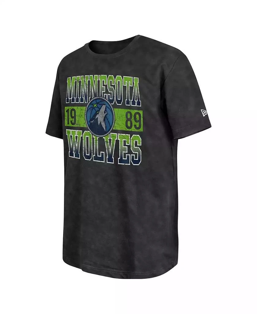 New Era Men's Black Minnesota Timberwolves Enzyme Washed Oversized T-Shirt 3