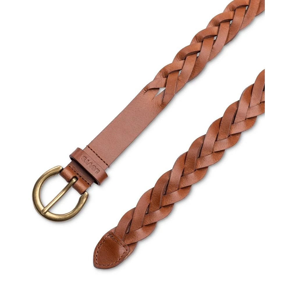 Levi's Women's Braided Leather Skinny Belt 3