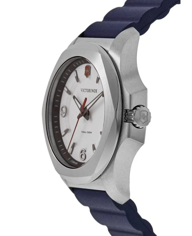 Swiss Army Victorinox Swiss Army I.N.O.X. V Quartz White Dial Blue Rubber Strap Women's Watch 241919 3