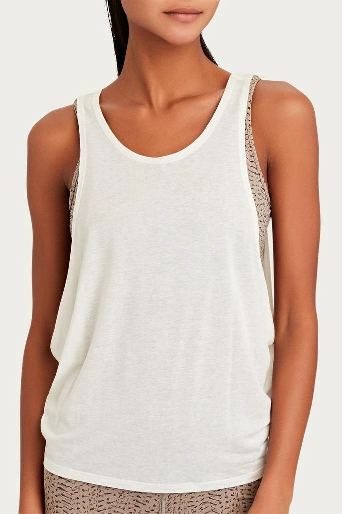 Varley Buckley Tank 2.0 In Whisper White 1