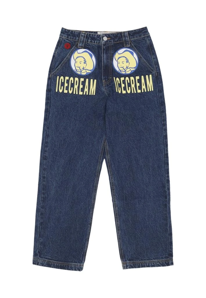 Ice Cream Jeans Man Icecream Cowboy Printed Denim Pant Indigo 1