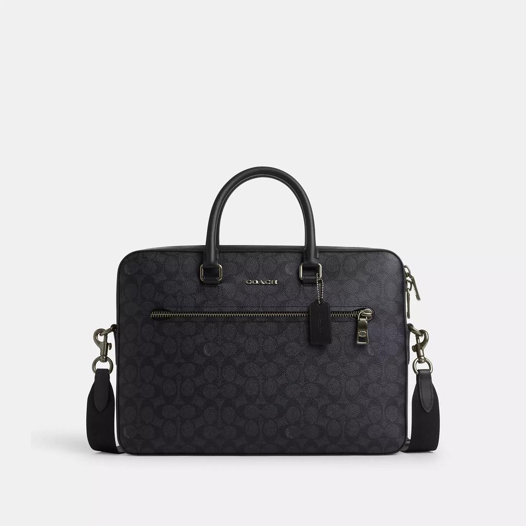 Coach Ethan Slim Brief In Signature Canvas