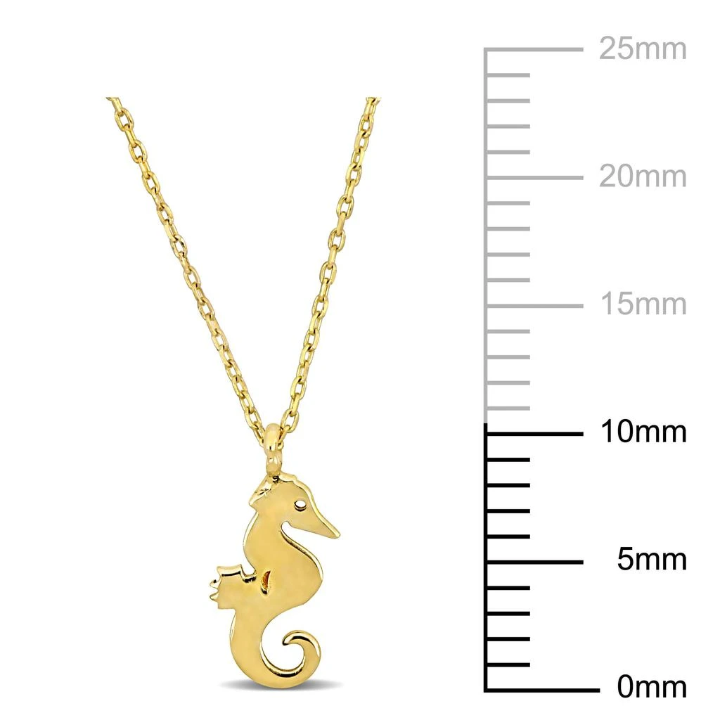 Mimi 
Max Seahorse Pendant with Chain in 14k Yellow Gold - 17 in 3