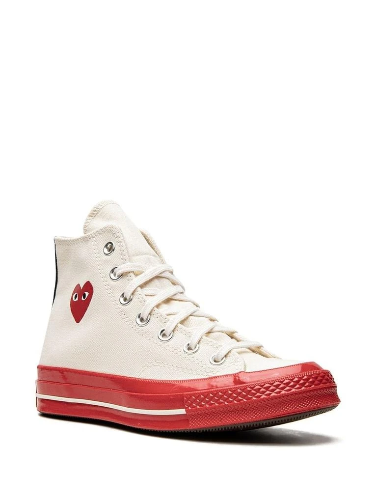 COMME DES GARCONS PLAY COMME DES GARCONS PLAY X CONVERSE RED SOLE HIGH TOP 3