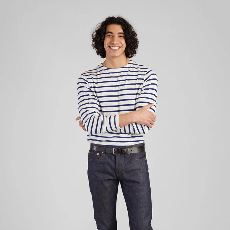 L'Exception Paris Classic Mariner in Japanese cotton Blue L'EXCEPTION PARIS 3