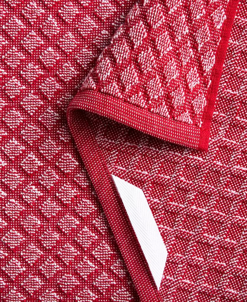 Martha Stewart Honeycomb Chambray Textured Cotton Kitchen Towel Set, 16" x 28"