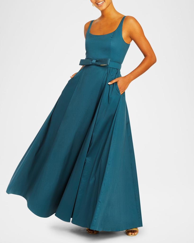 Mestiza New York Thalia Reversible Floral-Print Ombre Gown
